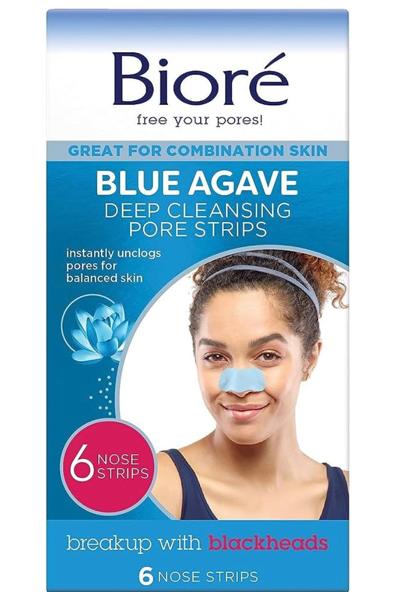 Biore Blue Agave Deep Cleansing Pore Strips (pack of 6)